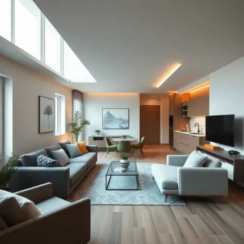 Salon 20m2 z aneksem