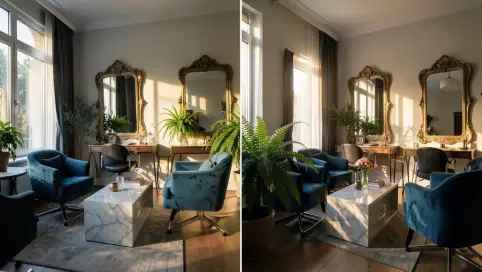 Salon od północy czy południa