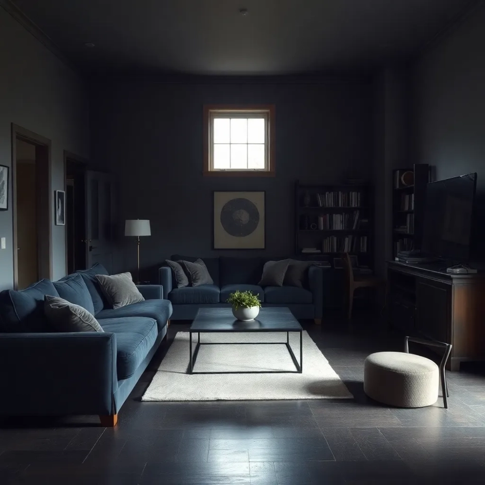 Ciemny salon jak rozjaśnić