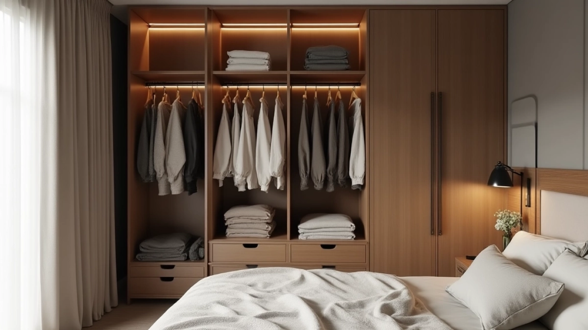 garderoba w sypialni