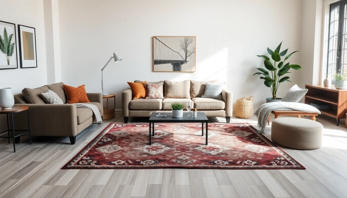 Jak dobrać kolor dywanu do salonu