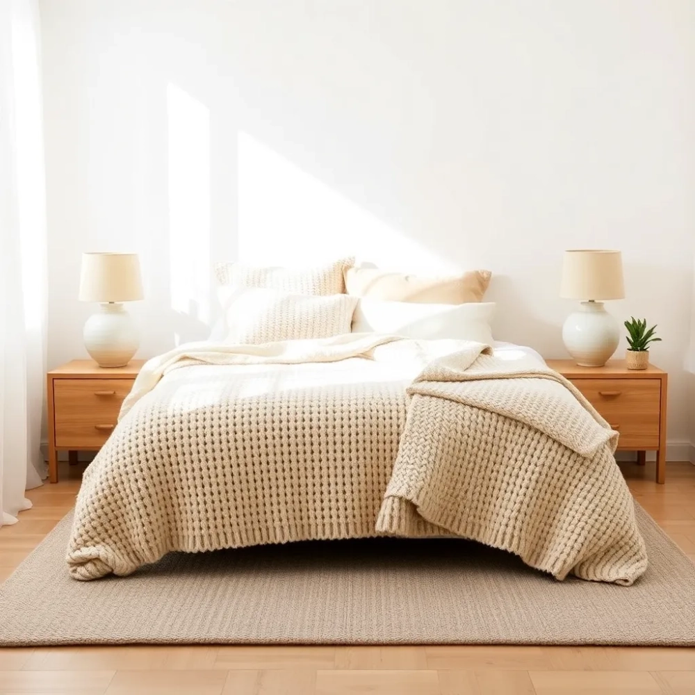 Jak ocieplić białą sypialnię