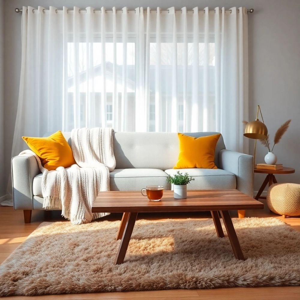 Jak ocieplić szary salon