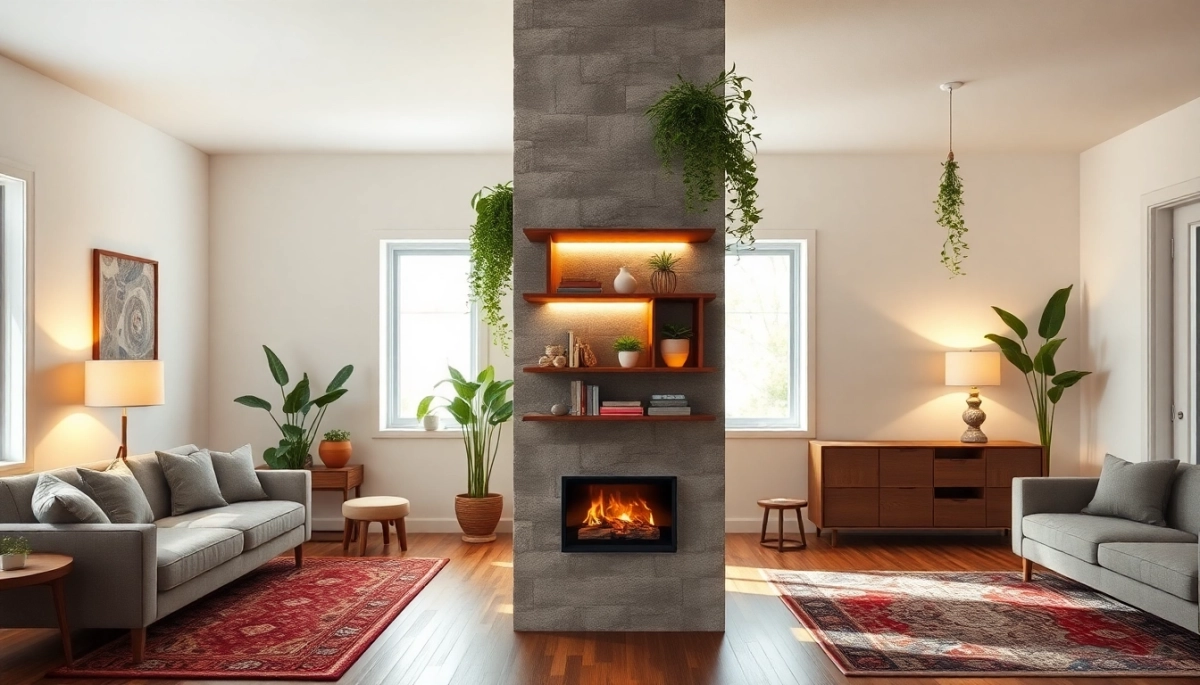 Jak ozdobić słup w salonie