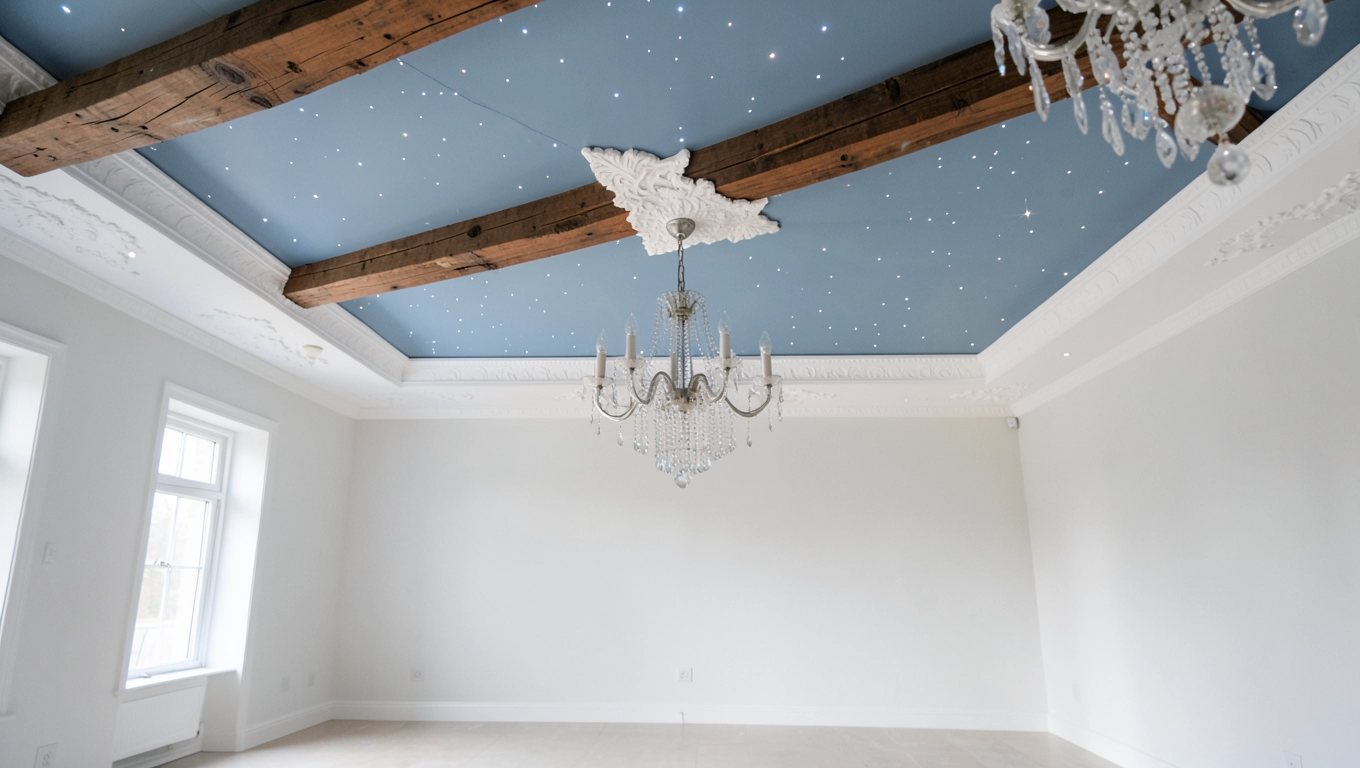 Jak ozdobić sufit w salonie