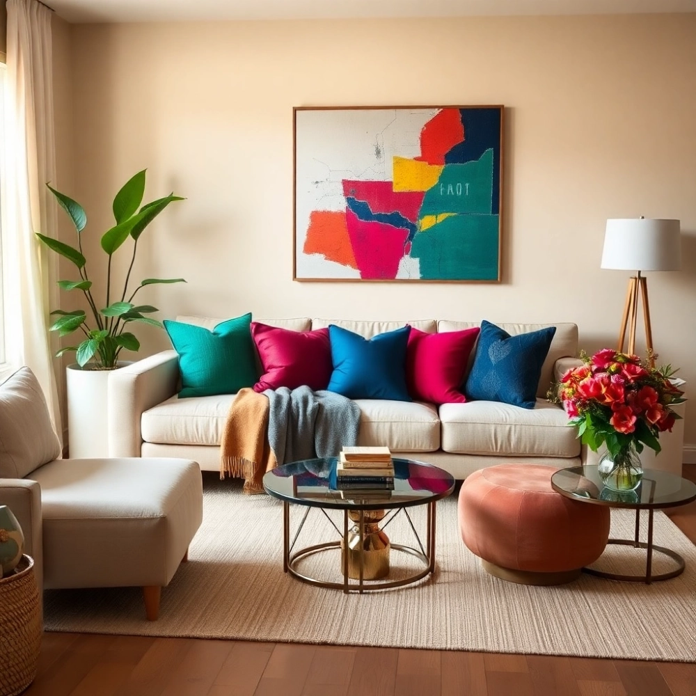 Jak ożywić beżowy salon