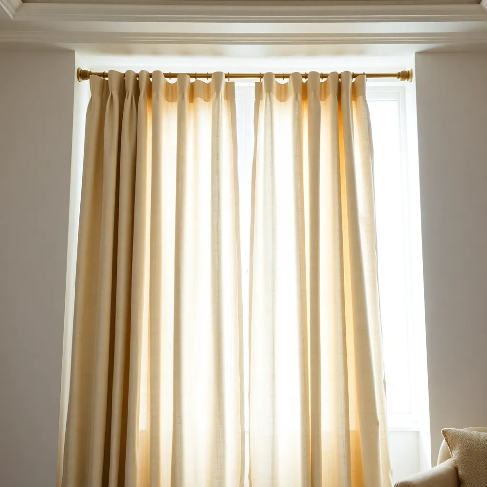 Jak powiesić zasłony w salonie