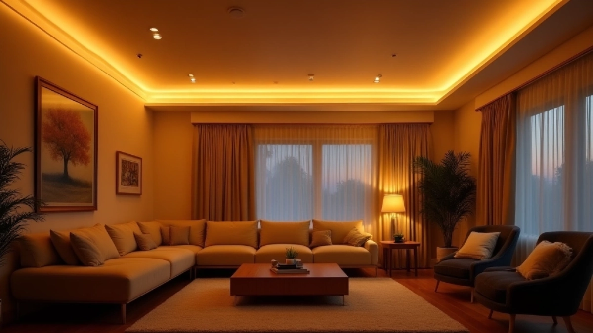 Jak rozmieścić halogeny na suficie w salonie