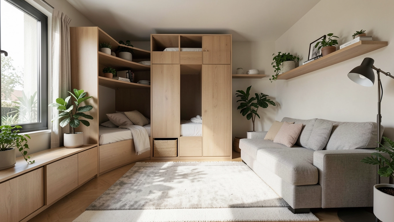 Jak urządzić pokój dzienny z sypialnią w bloku