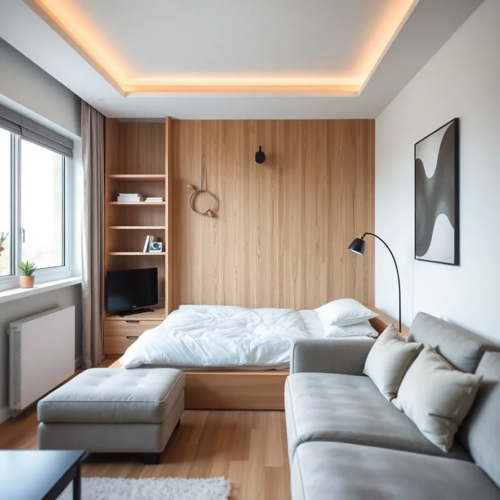 Jak wydzielić część sypialną w kawalerce