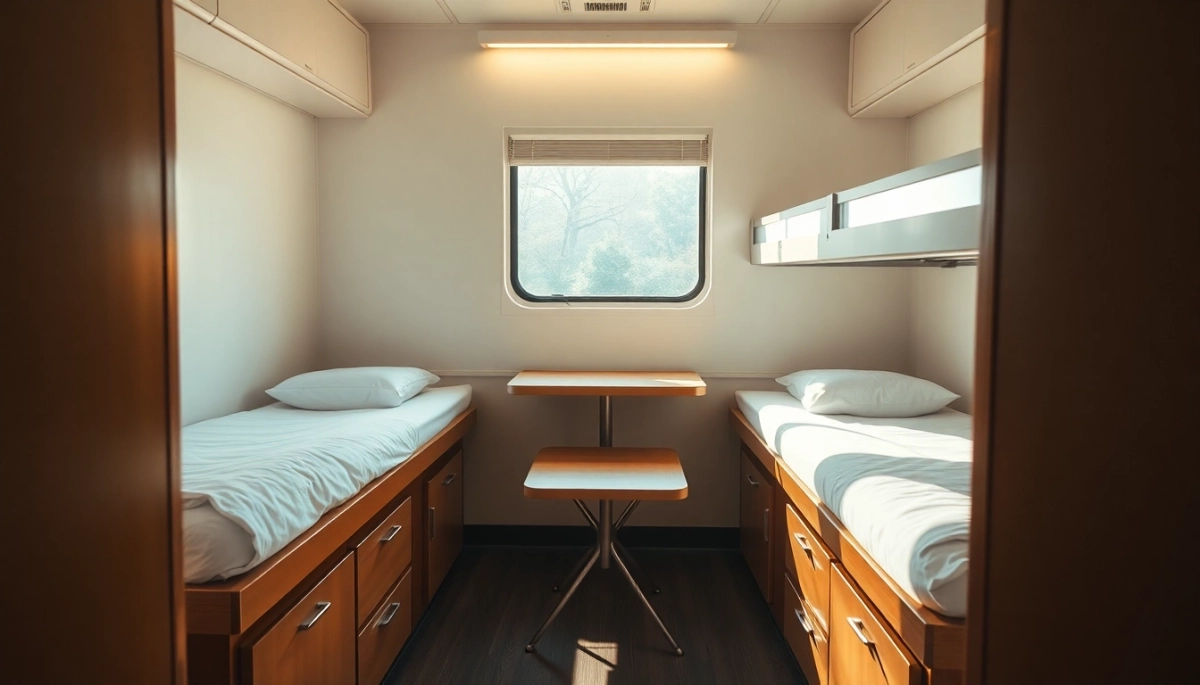 Jak wygląda przedział sypialny 2osobowy