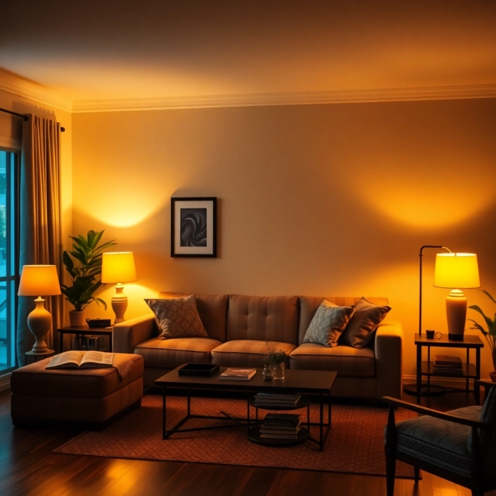 Jaka barwa światła do salonu