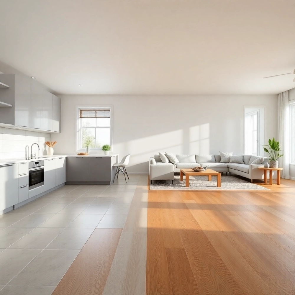 Jaka podłoga do kuchni z salonem