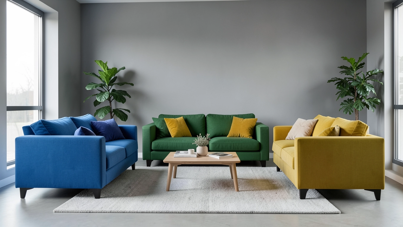 Jaki kolor kanapy do szarego salonu