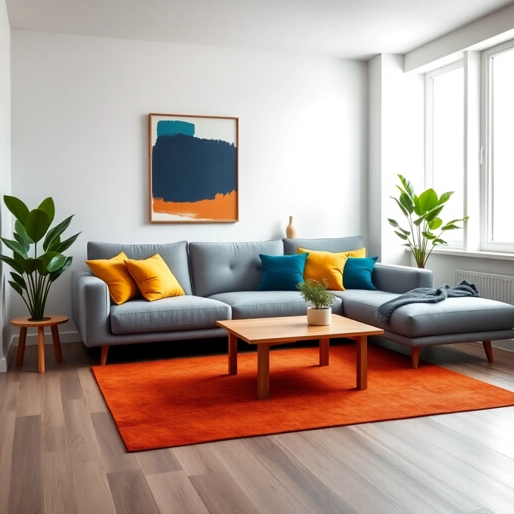 Jaki kolor pasuje do szarego w salonie