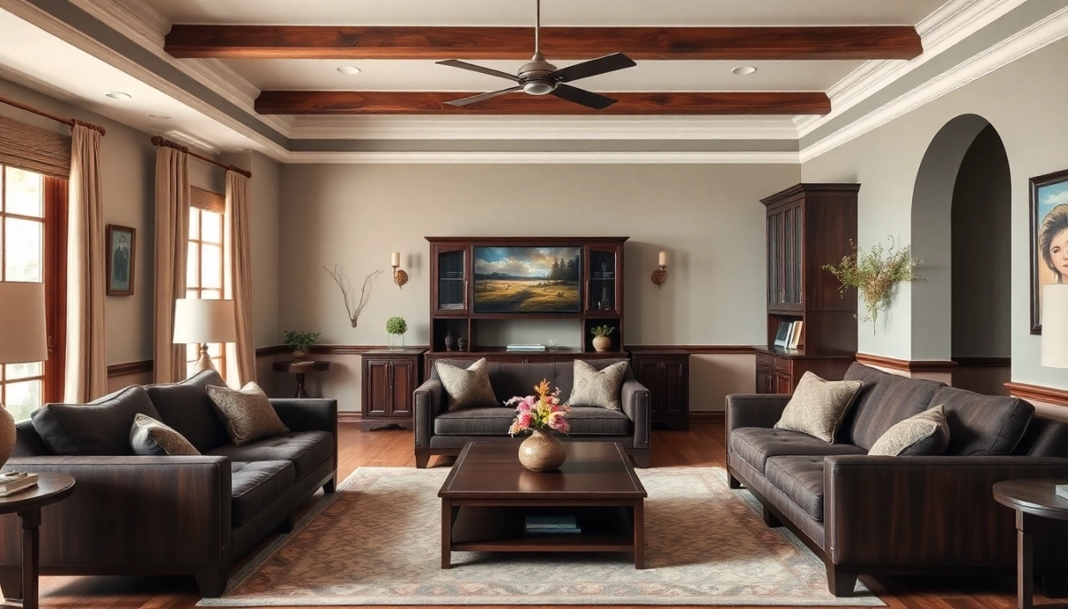 Jaki kolor ścian do mebli wenge w salonie