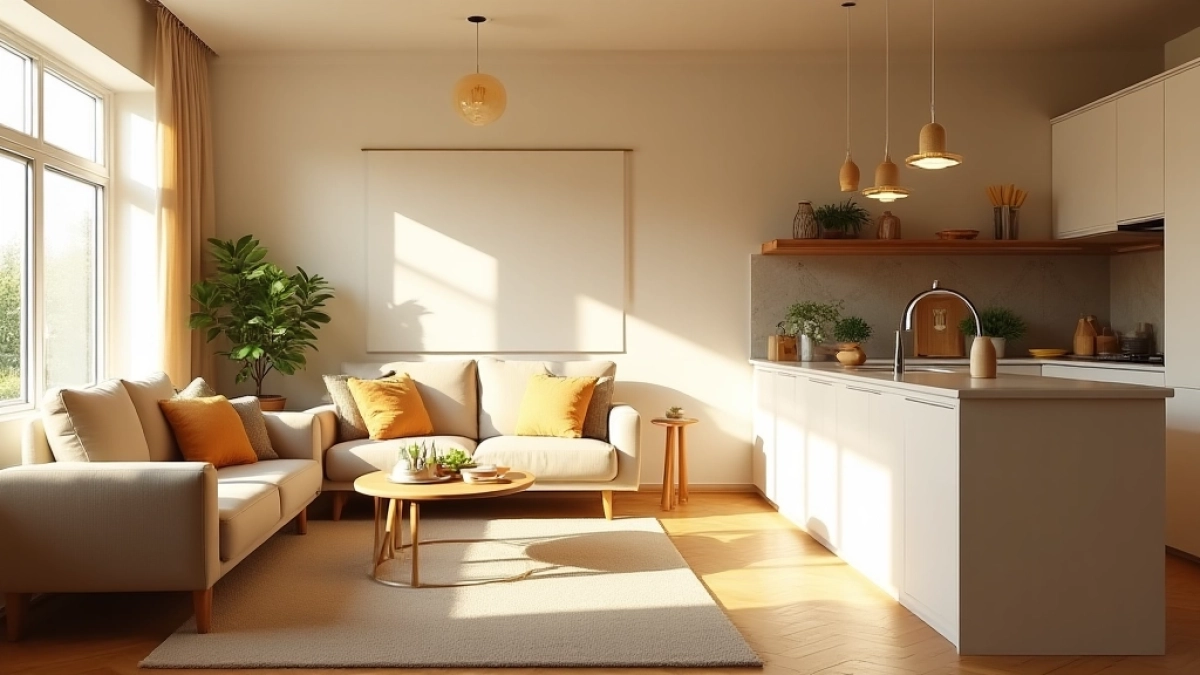 Jakie kolory do salonu z aneksem kuchennym