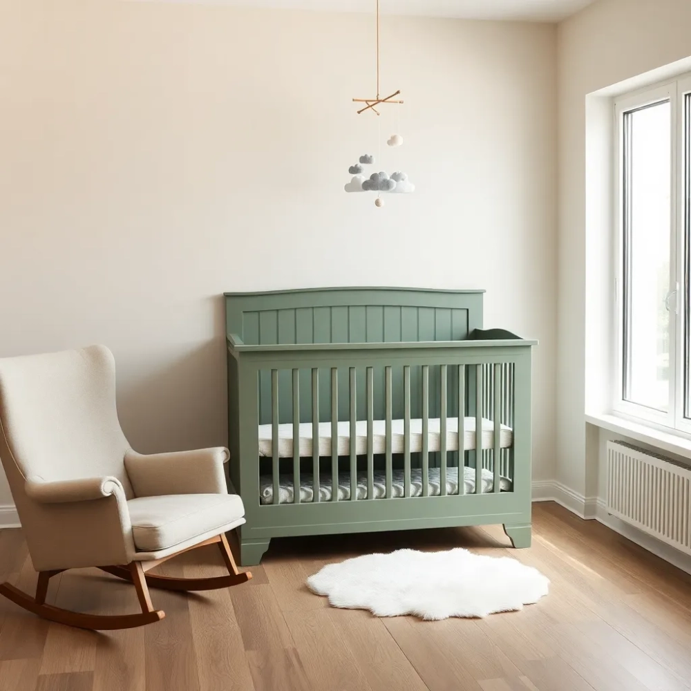 Kącik dla niemowlaka w salonie