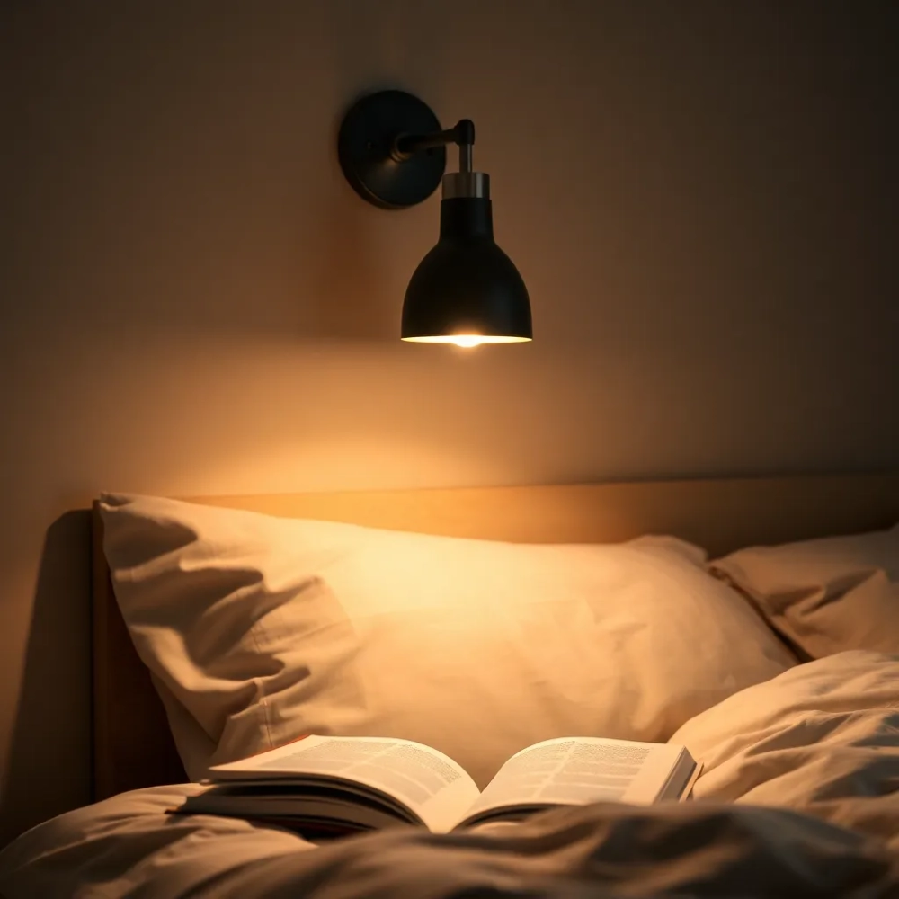 Kinkiet do czytania w sypialni