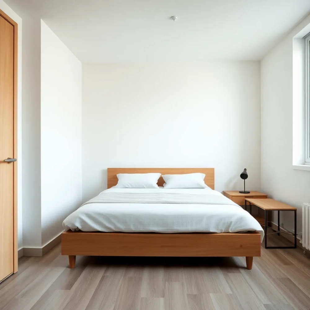 Łóżko sypialniane w kawalerce