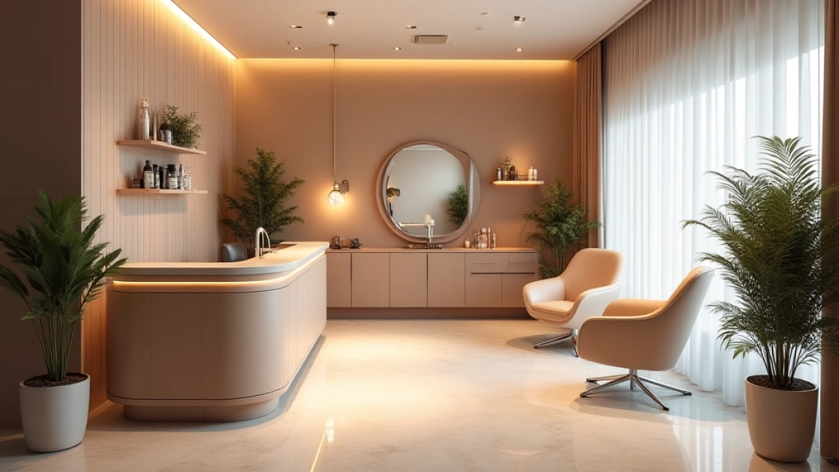 mały salon kosmetyczny