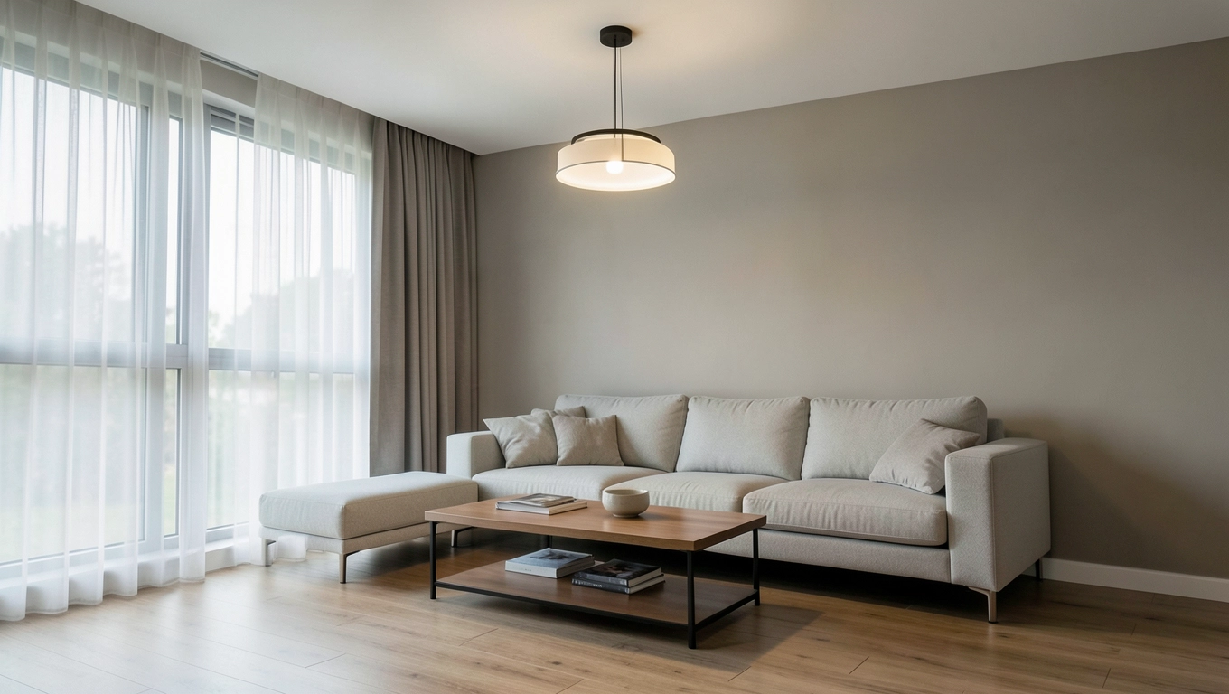 Na jakiej wysokości lampa w salonie