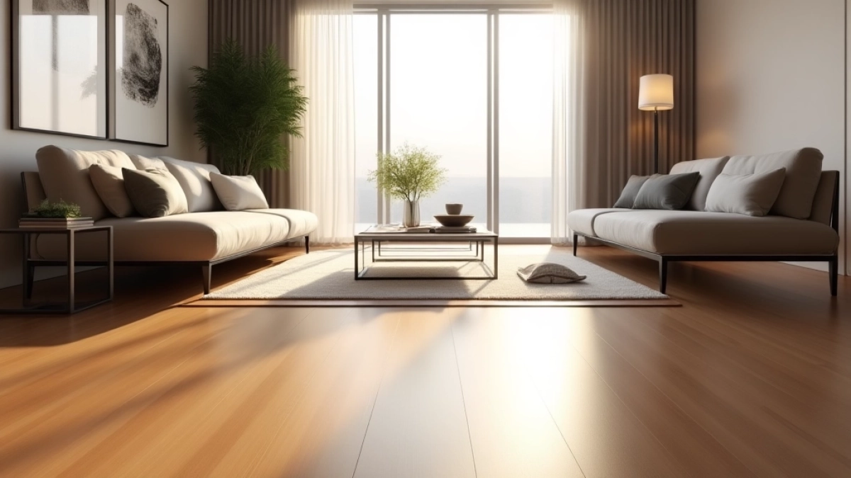 nowoczesna podłoga w salonie