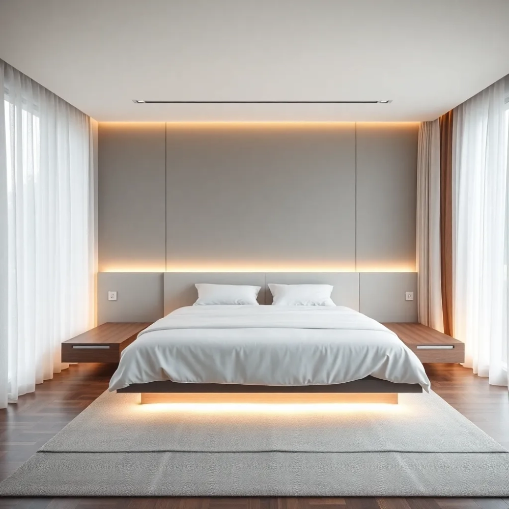 nowoczesna sypialnia