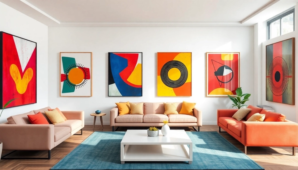 Nowoczesne grafiki do salonu