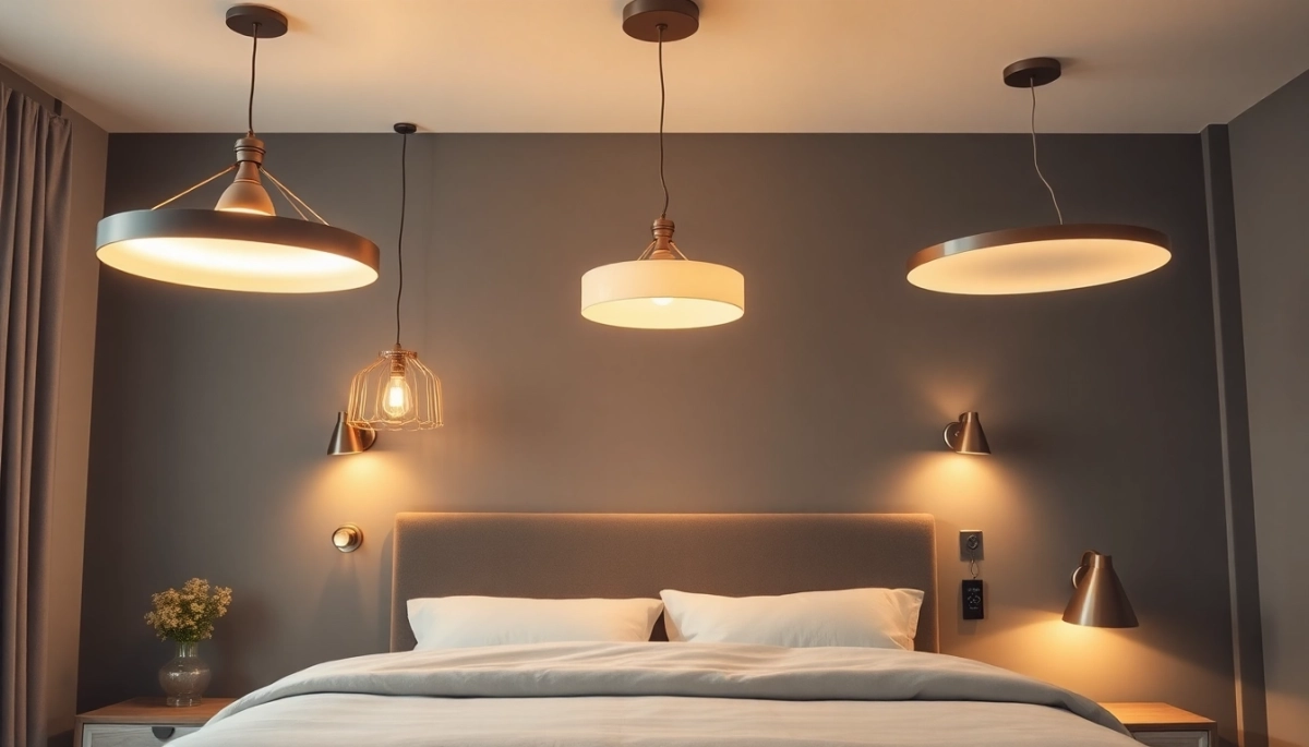 Nowoczesne lampy sufitowe do sypialni