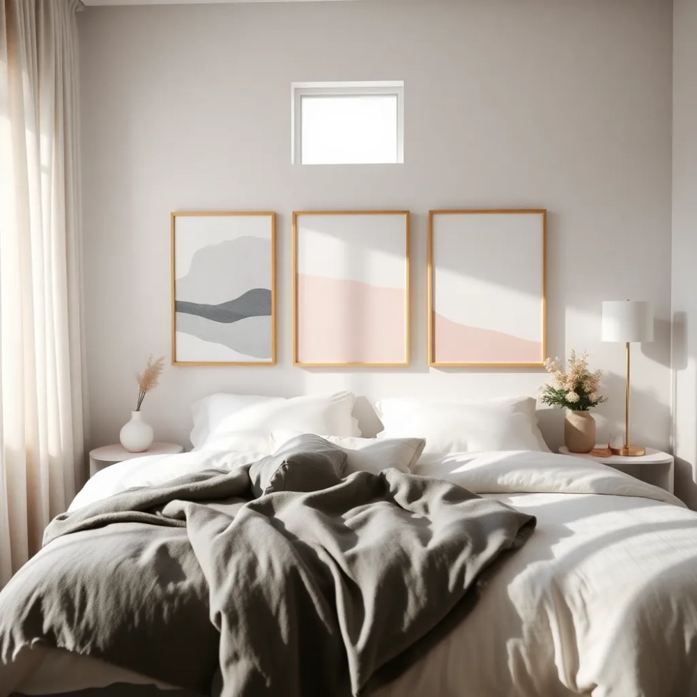Nowoczesne ozdoby na ścianę do sypialni