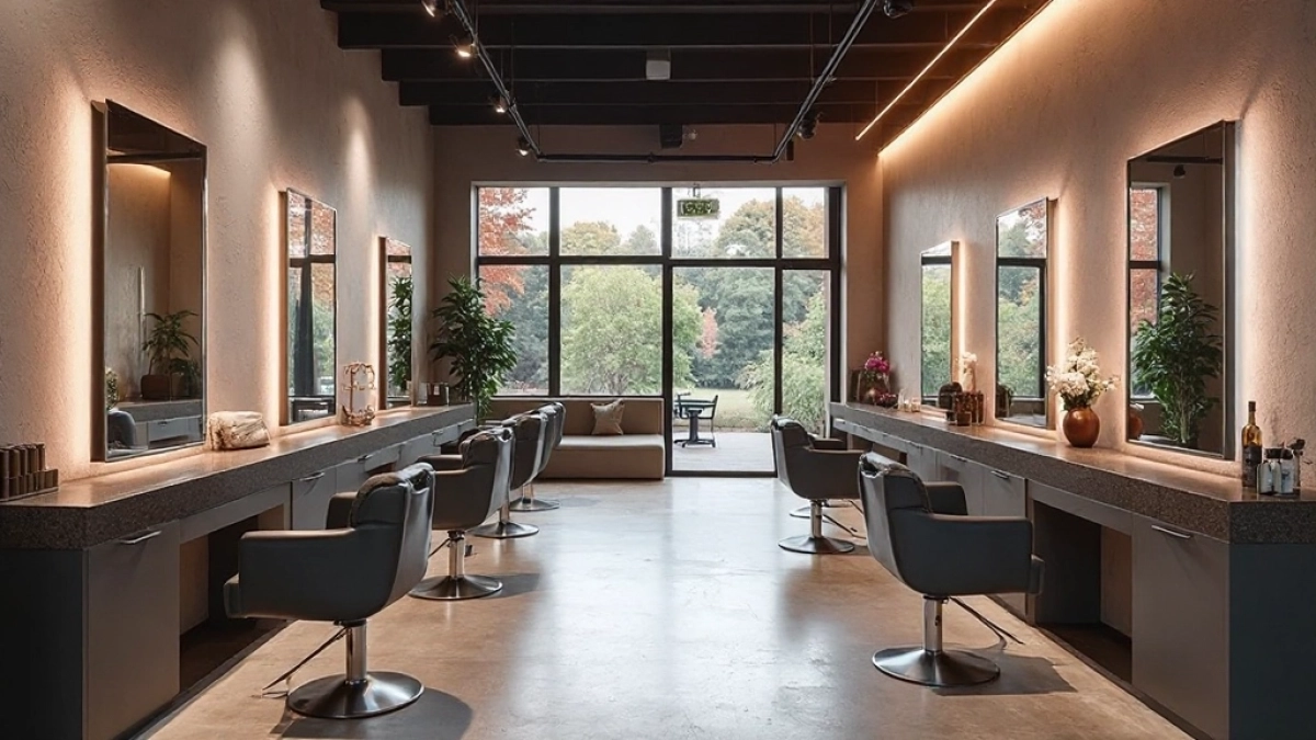 Nowoczesny salon fryzjerski
