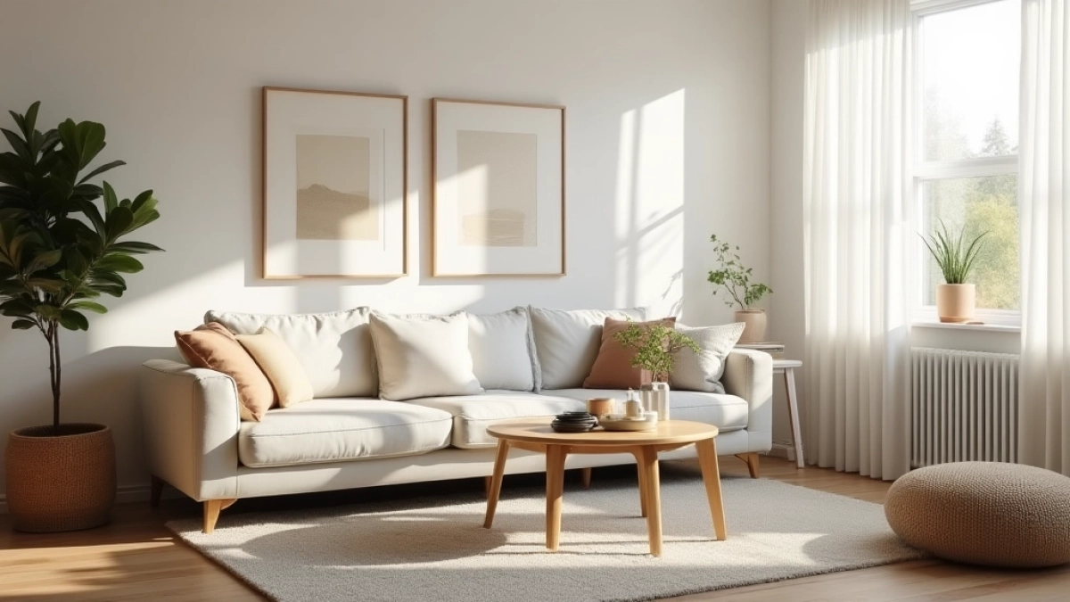 Nowoczesny skandynawski salon