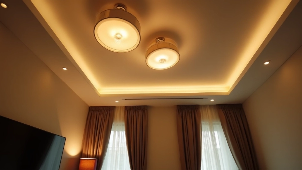 Oświetlenie sufitowe salon inspiracje