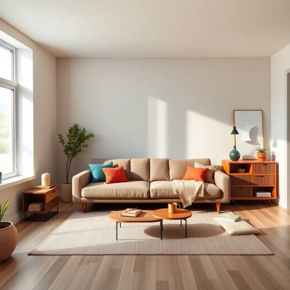 Pokój dzienny i sypialnia w jednym aranżacje