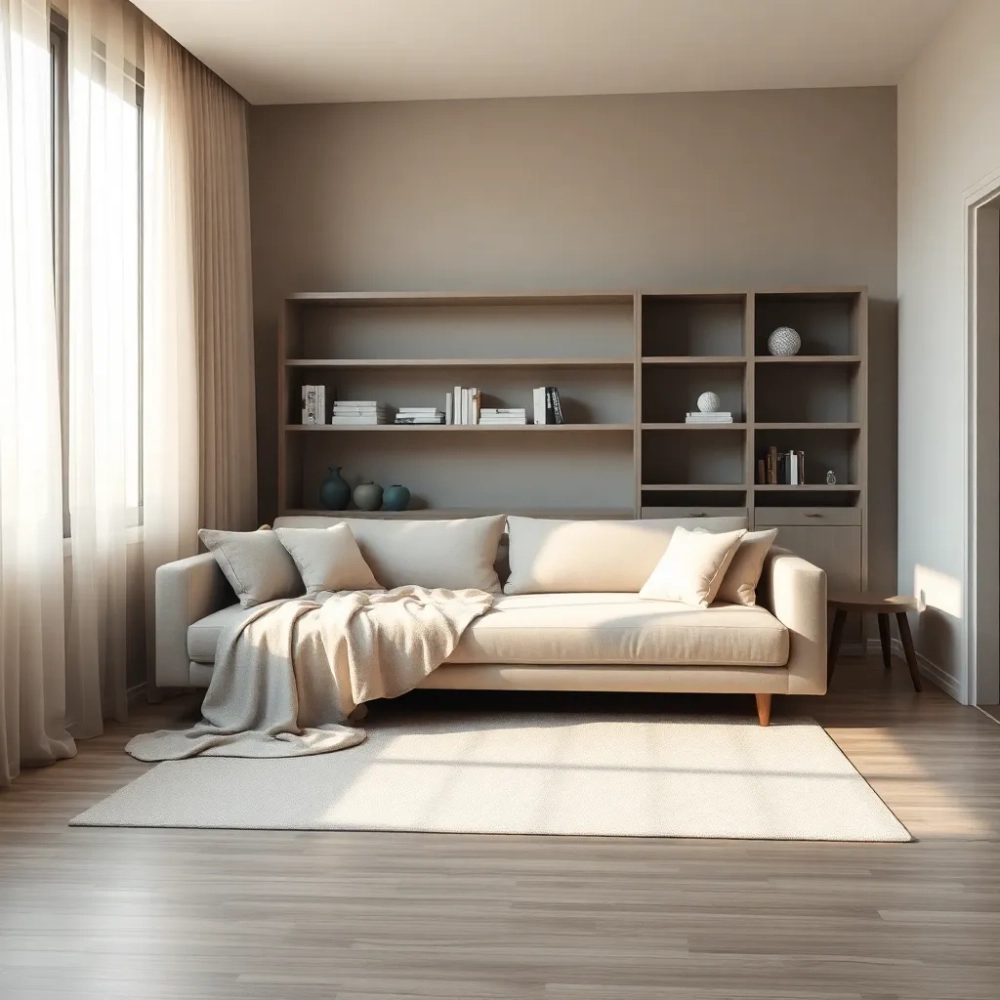 Pomysł na sypialnię w salonie