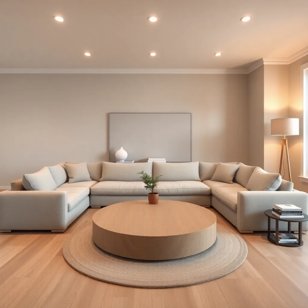 Salon szaro beżowy inspiracje