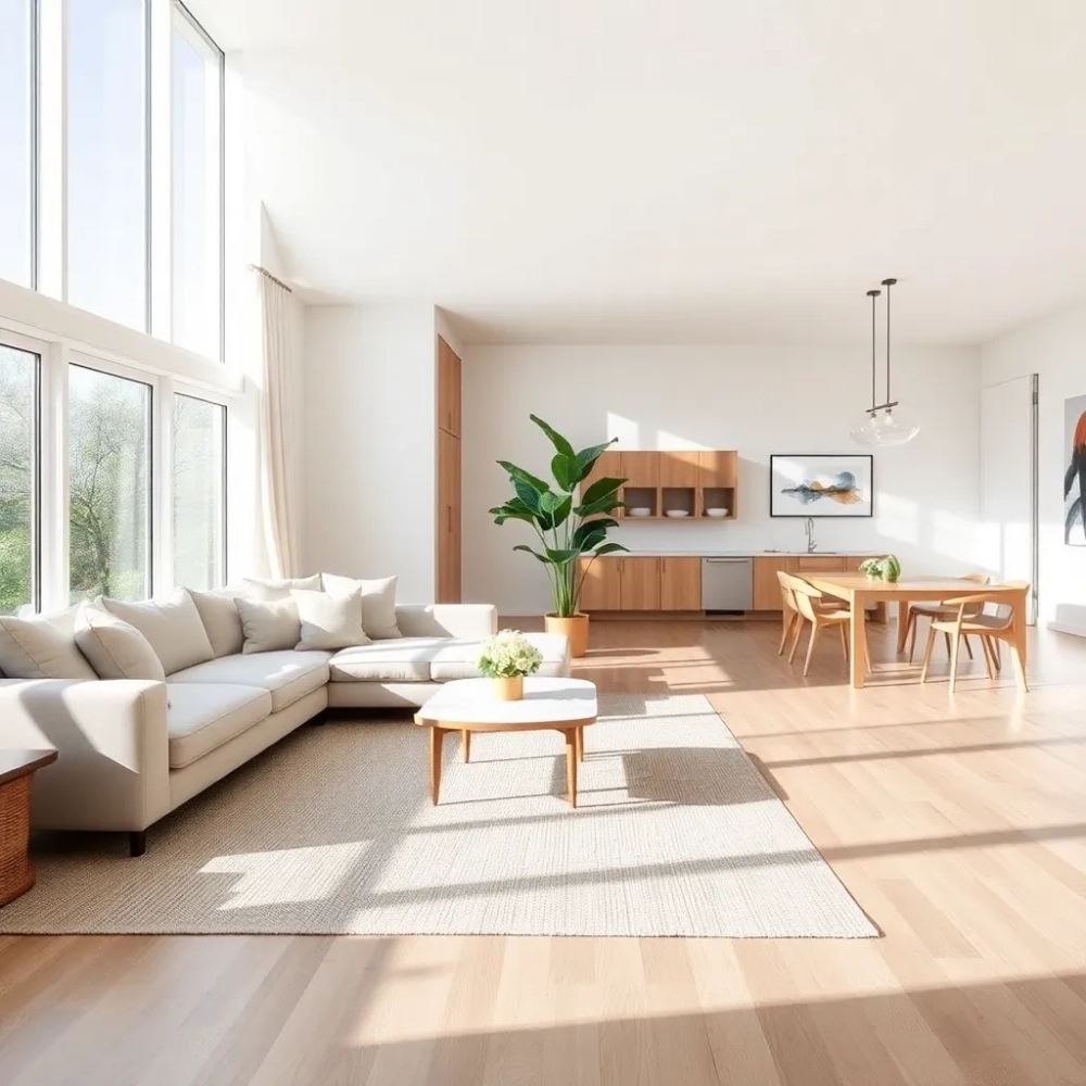 Salon z jadalnią pokój dzienny inspiracje