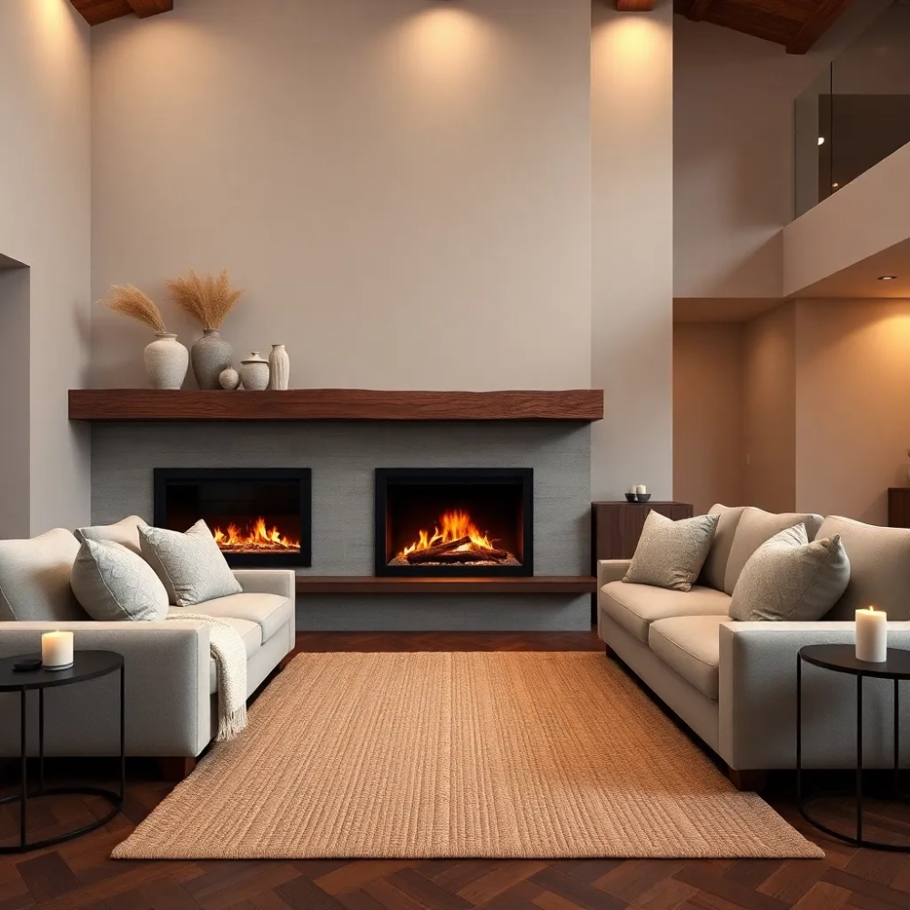 salon z kominkiem inspiracje