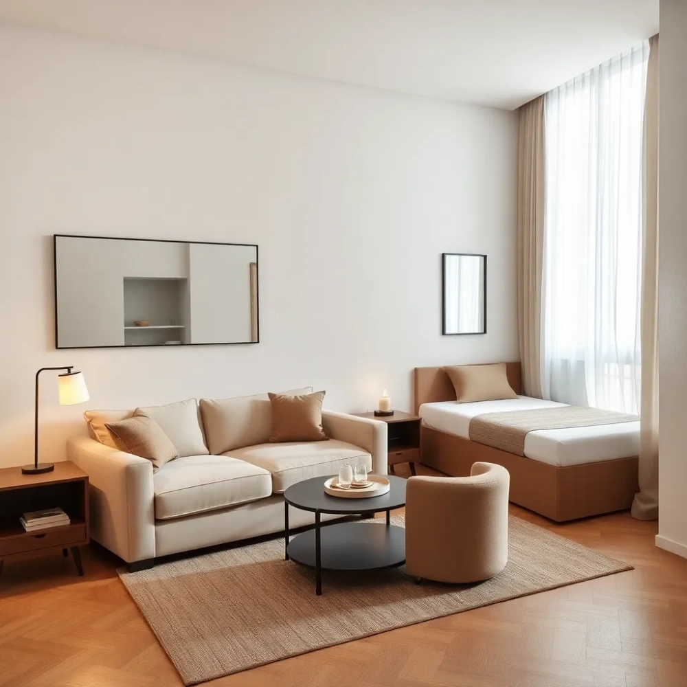 Salon z Sypialnia 16m2