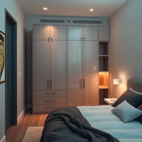 Aranżacja małej sypialni z szafą