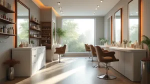Aranżacja salonu fryzjerskiego
