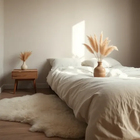 Beżowa sypialnia jakie dodatki