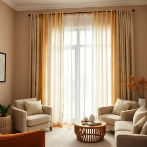 Beżowe Ściany W Salonie Jakie Zasłony