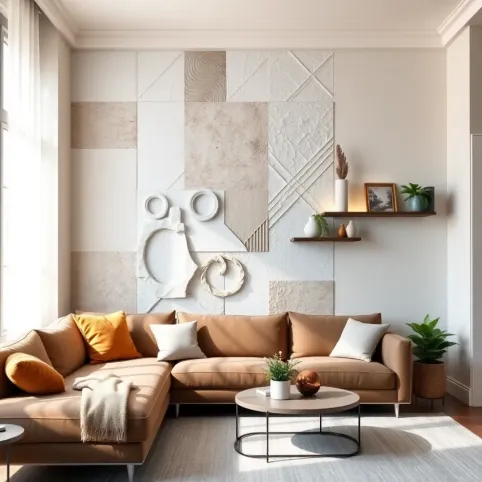 ciekawe pomysły na ścianę w salonie