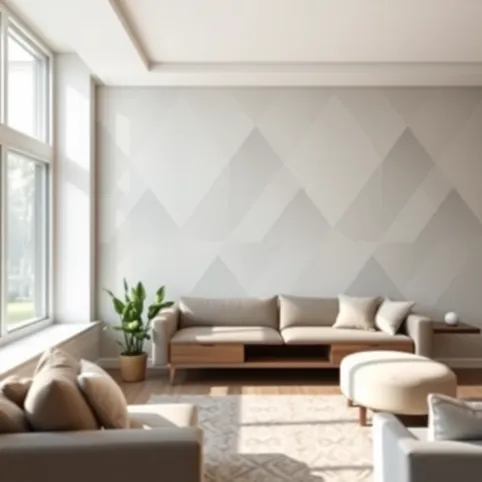 Co położyć na jedną ścianę w salonie