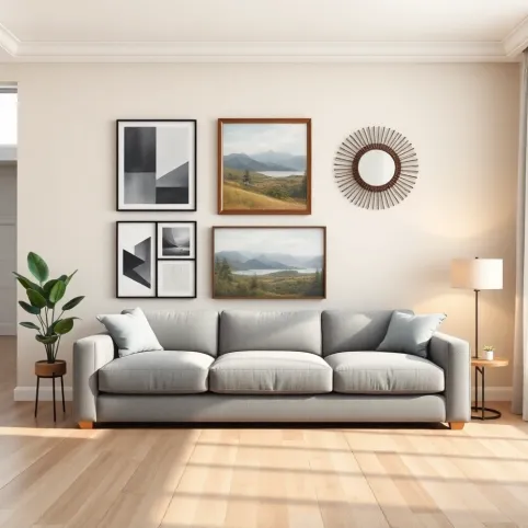 Co powiesić nad kanapą w salonie