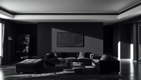 Czarny salon inspiracje