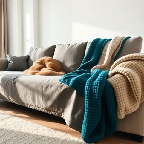 Czym przykryć kanapę w salonie