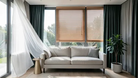 Czym zasłonić duże okna w salonie